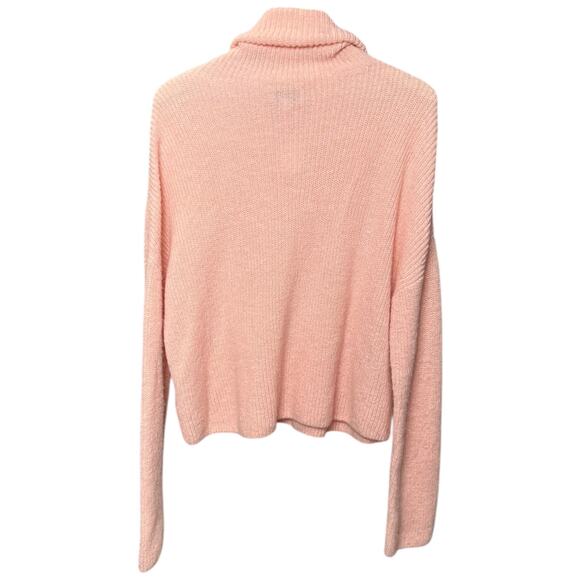& Other Stories Stockholm Atelier Pink Alpaca Wool Blend Turtleneck Sweater - M - Picture 2 of 6
